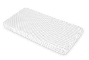 Sensillo простыня с резинкой, белая, серые точки, 120x60, 2212 цена и информация | Простыни | pigu.lt