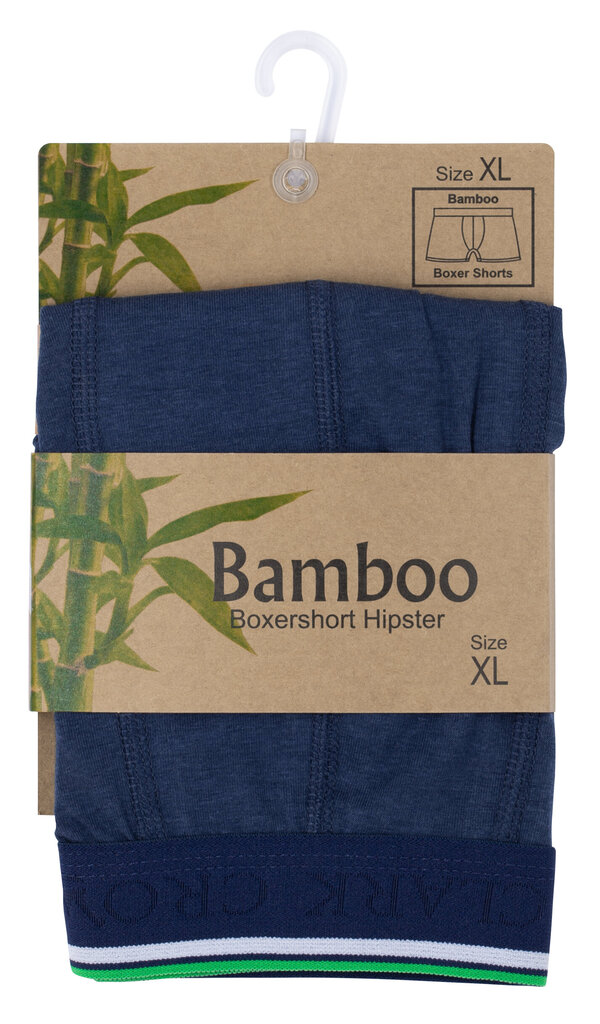 Bambukiniai apatiniai vyrams Clark Crown 1015 Bamboo Boxershort hipster, mėlyni цена и информация | Trumpikės | pigu.lt