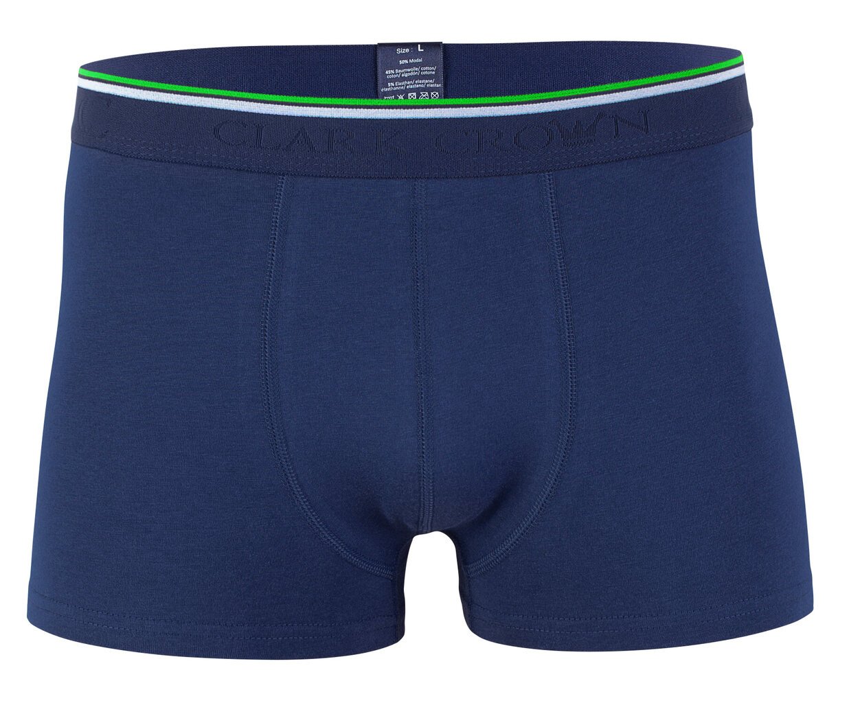 Bambukiniai apatiniai vyrams Clark Crown 1015 Bamboo Boxershort hipster, mėlyni kaina ir informacija | Trumpikės | pigu.lt