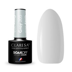 Стойкий гибридный лак для ногтей Claresa Grey 203, 5 г цена и информация | Лаки, укрепители для ногтей | pigu.lt