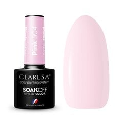 Стойкий гибридный лак для ногтей Claresa Pink 504, 5 г цена и информация | Лаки, укрепители для ногтей | pigu.lt