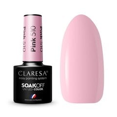 Стойкий гибридный лак для ногтей Claresa Pink 510, 5 г цена и информация | Лаки, укрепители для ногтей | pigu.lt