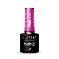 Стойкий гибридный лак для ногтей Claresa Pink 540, 5 г цена и информация | Лаки, укрепители для ногтей | pigu.lt