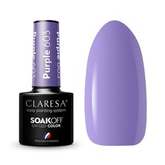 Стойкий гибридный лак для ногтей Claresa Purple 603, 5 г цена и информация | Лаки, укрепители для ногтей | pigu.lt