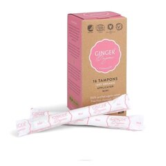 Tamponai Ginger Organic Mini, 16 vnt цена и информация | Тампоны, гигиенические прокладки для критических дней, ежедневные прокладки | pigu.lt