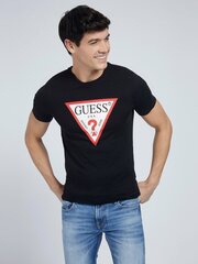 Мужская футболка Guess M1RI71*JBLK, черный/красный цена и информация | Мужские футболки | pigu.lt