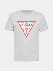 Vyriški marškinėliai Guess M1RI71*LHY, šviesiai pilkios/raudonos spalvos kaina ir informacija | Vyriški marškinėliai | pigu.lt