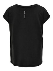 Тренировочная футболка для девочек ONLY 15219399*01, черная цена и информация | Рубашки для девочек | pigu.lt