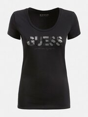 Marškinėliai moterims Guess, juodi kaina ir informacija | Marškinėliai moterims | pigu.lt
