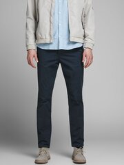 Мужские брюки чинос с ремнем Jack&Jones 12125506*01, тёмно-синие цена и информация | Мужские брюки FINIS | pigu.lt