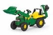 Vaikiškas traktorius su dviem kibirais Rolly Toys rolly Junior John Deere kaina ir informacija | Žaislai berniukams | pigu.lt