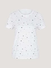 Tom Tailor marškinėliai moterims, balti kaina ir informacija | Marškinėliai moterims | pigu.lt