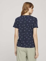 Marškinėliai moterims Tom Tailor, mėlyni kaina ir informacija | Marškinėliai moterims | pigu.lt