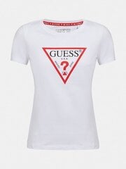 Moteriški marškinėliai Guess W1RI00*TWHT, baltos/raudonos spalvos kaina ir informacija | Marškinėliai moterims | pigu.lt