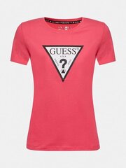 Marškinėliai moterims Guess Jeans, rožiniai kaina ir informacija | Marškinėliai moterims | pigu.lt