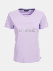 Marškinėliai moterims Guess, violetiniai kaina ir informacija | Marškinėliai moterims | pigu.lt