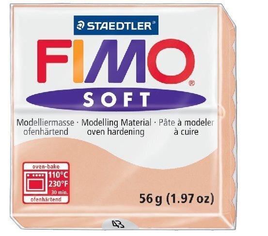 Modelinas Fimo Soft kūno sp.(Skin light) 56g kaina ir informacija | Piešimo, tapybos, lipdymo reikmenys | pigu.lt