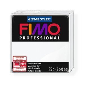 Modelinas FIMO Professional baltas(White) 85g kaina ir informacija | Piešimo, tapybos, lipdymo reikmenys | pigu.lt