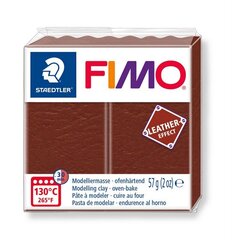 Моделин Fimo кожи эффект орехово-коричневого цвета (Nut) 56г цена и информация | Принадлежности для рисования, лепки | pigu.lt