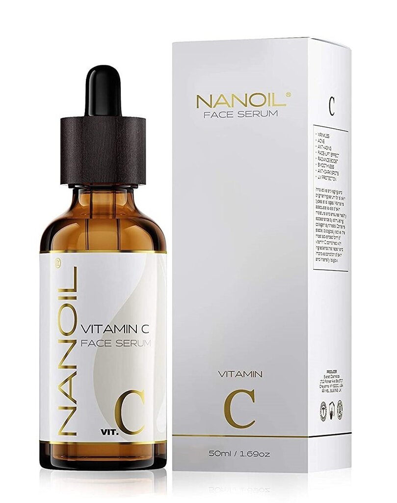 Veido serumas su vitaminu C Nanoil, 50 ml kaina ir informacija | Veido aliejai, serumai | pigu.lt