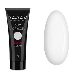 NeoNail Duo AcrylGel Perfect Clear Акрилогель прозрачный 7 г цена и информация | Книпсер для ногтей NGHIA EXPORT NC-03  | pigu.lt