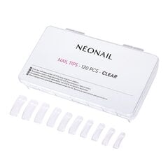 NeoNail Накладки для ногтей Прозрачные с длинным карманом, 120 шт. цена и информация | Средства для маникюра и педикюра | pigu.lt