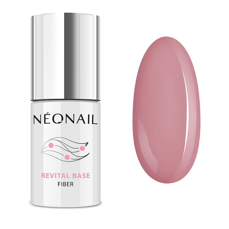 Gelinis lakas Neonail Revital Base Fiber Warm Cover, 7,2 ml kaina | pigu.lt