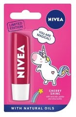 Lūpų balzamas mergaitėms Nivea Cherry Shine, 5,5 ml kaina ir informacija | Kosmetika vaikams ir mamoms | pigu.lt