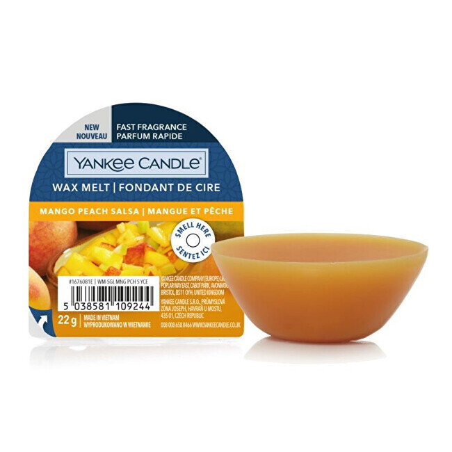 Yankee Candle žvakė Mango Peach Salsa 22 g цена и информация | Žvakės, Žvakidės | pigu.lt