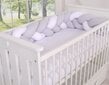 Pinta apsauga lovytei My Sweet Baby white-gray kaina ir informacija | Saugos varteliai, apsaugos | pigu.lt