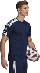 Футболка Adidas Squadra 21, синяя цена и информация | Футбольная форма и другие товары | pigu.lt