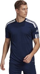 Футболка Adidas Squadra 21, синяя цена и информация | Футбольная форма и другие товары | pigu.lt