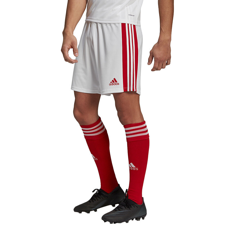 Vyriški šortai Adidas Squadra 21 GN5770, balti/raudoni kaina ir informacija | Futbolo apranga ir kitos prekės | pigu.lt