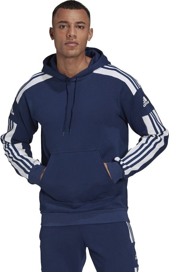 Vyriškas džemperis Adidas Squadra 21 Sweat Hoody GT6636, tamsiai mėlynas kaina ir informacija | Futbolo apranga ir kitos prekės | pigu.lt