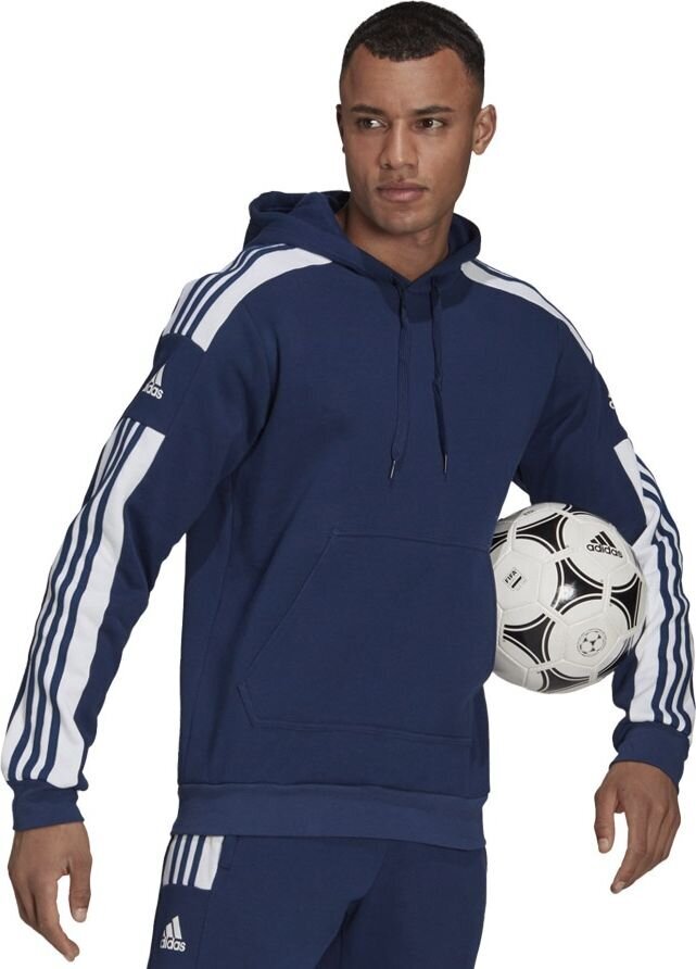 Vyriškas džemperis Adidas Squadra 21 Sweat Hoody GT6636, tamsiai mėlynas kaina ir informacija | Futbolo apranga ir kitos prekės | pigu.lt