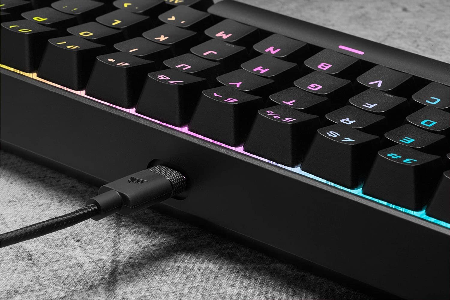 Corsair K65 RGB MINI Cherry MX Red US цена и информация | Klaviatūros | pigu.lt