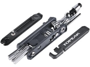 Daugiafunkcinis įrankių rinkinys Wrench Topeak Hexus, juodas kaina ir informacija | Įrankiai, priežiūros priemonės dviračiams | pigu.lt
