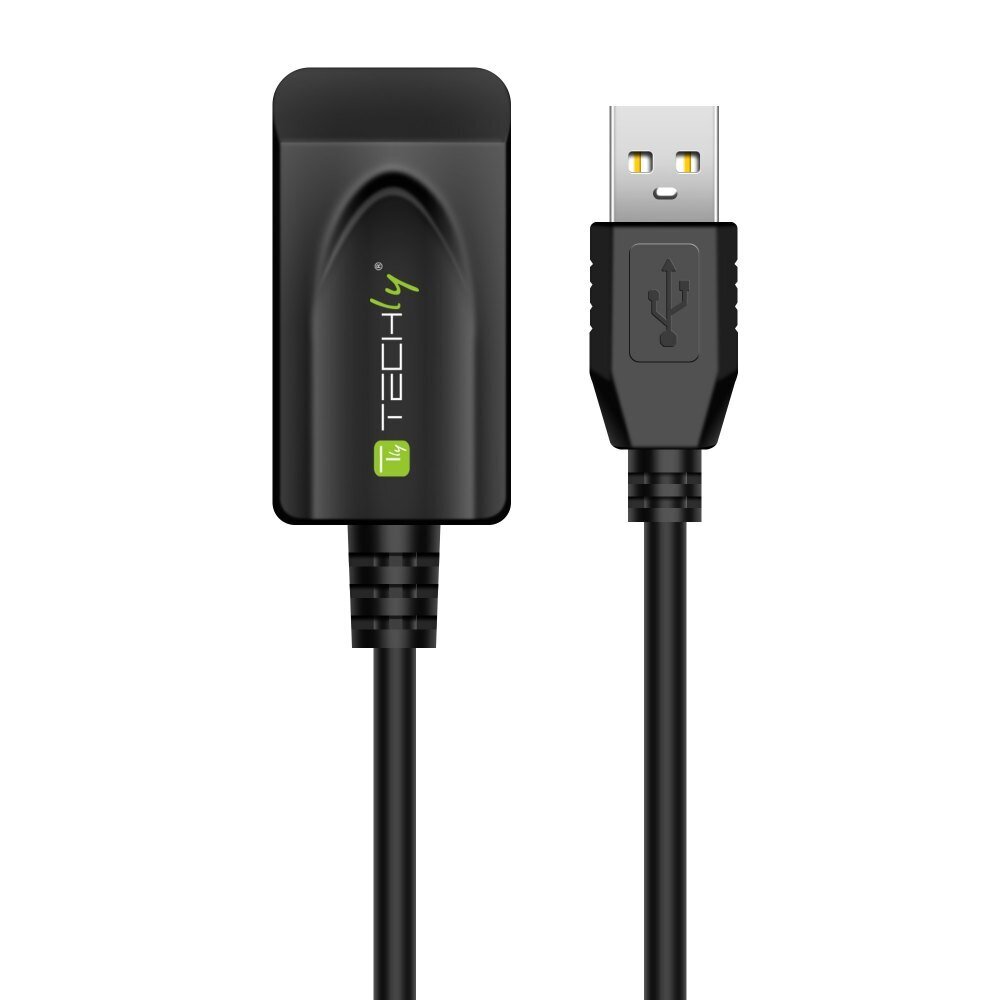 Techly USB-A M/F, 20 m цена и информация | Kabeliai ir laidai | pigu.lt