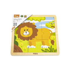 Mėdinė dėlionė Liūtas, Viga, 9 d. 51442 kaina ir informacija | Dėlionės (puzzle) | pigu.lt