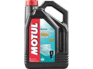 Alyva MOTUL OUTBOARD TECH 4T 10W30 5ltr (106447) цена и информация | Другие масла | pigu.lt