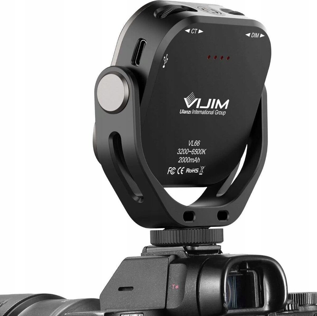 Mini foto lempa su baterija telefono fotoaparatui Ulanzi VL 66 kaina ir informacija | Priedai fotoaparatams | pigu.lt