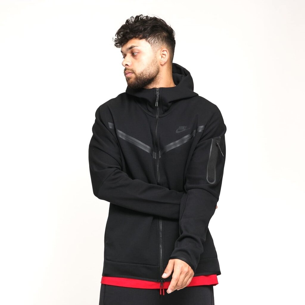 Džemperis vyrams Nike NSW Tech Fleece Hoodie FZ, juodas цена и информация | Džemperiai vyrams | pigu.lt