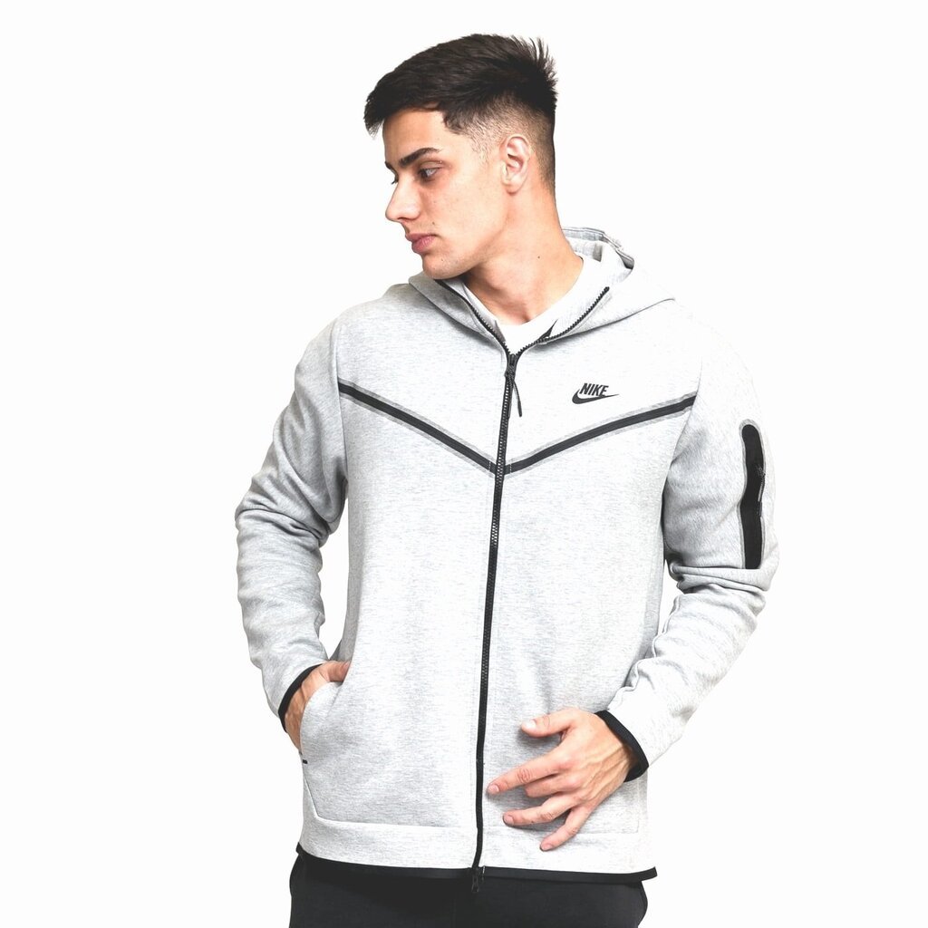 Džemperis vyrams Nike NSW Tech Fleece Hoodie FZ, pilkas цена и информация | Džemperiai vyrams | pigu.lt