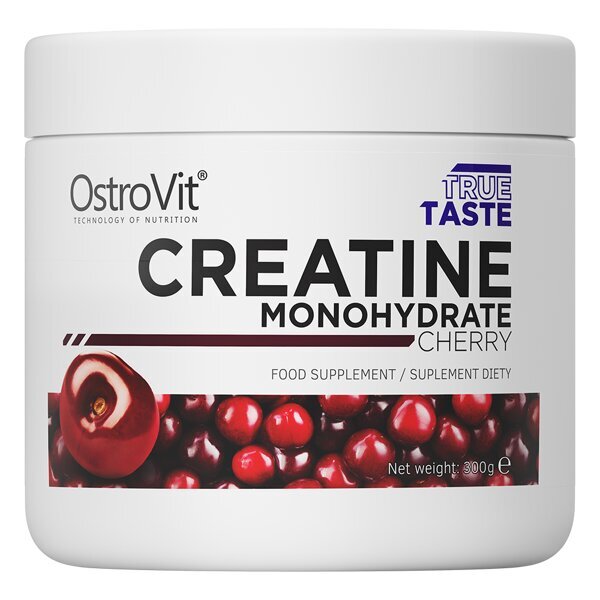 Kreatino monohidratas OstroVit Cherry, 300g цена и информация | Kreatinas | pigu.lt
