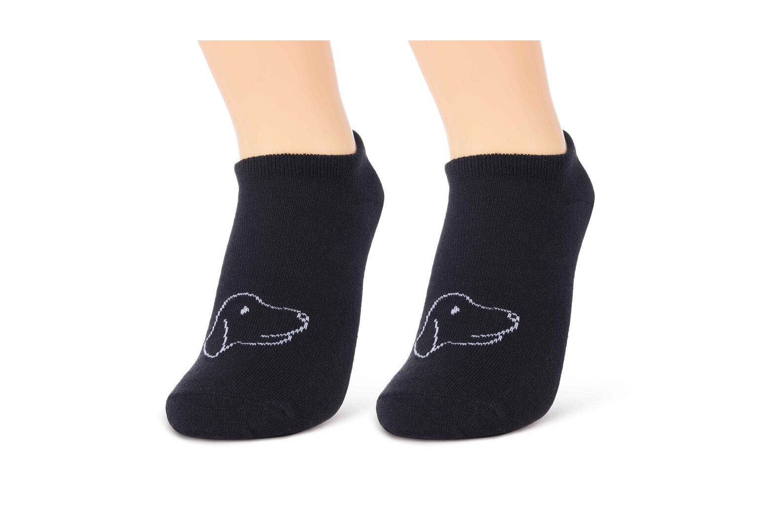 Unisex labai trumpos kojinės be Snazzy ST-05, šuniukai, 5 vnt. juodos kaina ir informacija | Vyriškos kojinės | pigu.lt