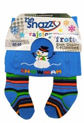 Утепленные махровые колготки для мальчиков без Snazzy RA-05, Снеговик цена и информация | Носки, колготки для мальчиков | pigu.lt