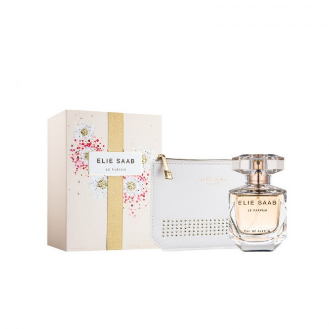 Rinkinys Elie Saab Le Parfum moterims: kosmetinė + kvapusis vanduo EDP , 50 ml kaina ir informacija | Kvepalai moterims | pigu.lt