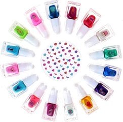 Детский набор лаков для ногтей, 16 цветов цена и информация | Косметика для мам и детей | pigu.lt