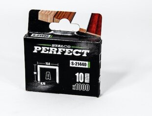 Kabės Stalco Perfect 53/10mm 1000vnt kaina ir informacija | Mechaniniai įrankiai | pigu.lt