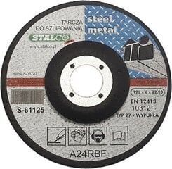 Šlifavimo diskas 125x6mm Stalco kaina ir informacija | Mechaniniai įrankiai | pigu.lt